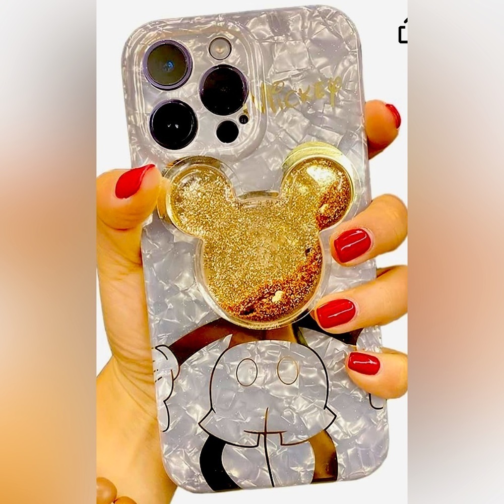 Case for iPhone 13 Pro Max Luxury Glossy Mickey Mouse​